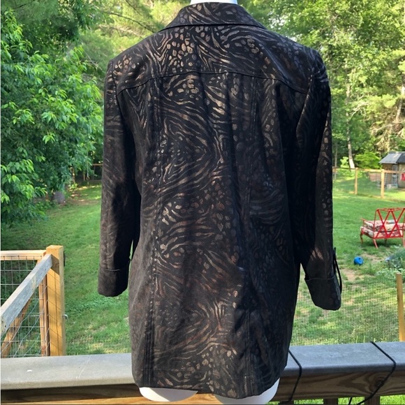 Color shift animal print jacket size M - Picture 6 of 11